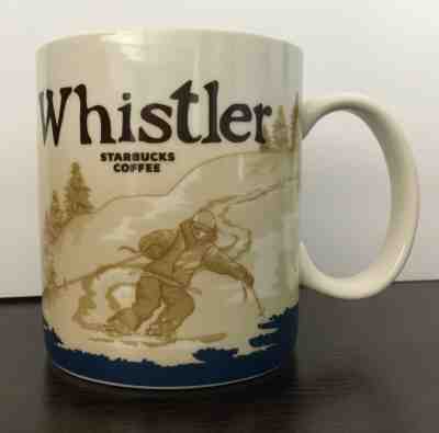Starbucks Coffee or Tea Mug WHISTLER BC Canada 2012 Skiing Scene 16 oz EUC - Sold on eBay Apr, 1st 2019 for $16.00