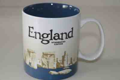 STARBUCKS GLOBAL ICONS MUG - ENGLAND - STONEHENGE - BLUE INSIDE - RARE UK V. 3  - Sold on eBay Mar, 24th 2019 for $50.00