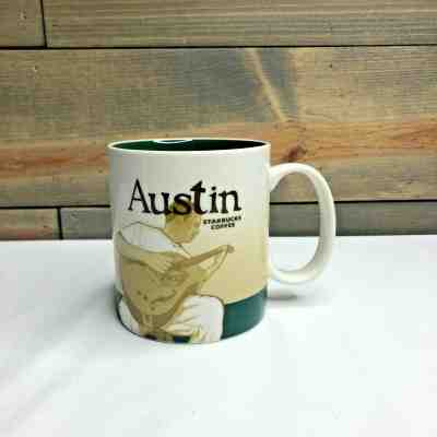 Starbucks Global Icon Collector Series Mug Austin City Guitar 16 oz 2010 Texas - Sold on eBay Apr, 1st 2019 for $32.95