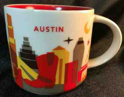 Starbucks Austin Texas Mug You Are Here Collection 2013 Coffee Tea Cup 14 oz - Sold on eBay Mar, 28th 2019 for $18.99