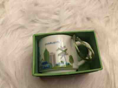 Starbucks 2oz Coffee Mini Mug Ornament You Are Here Charlotte, NC New in Box - Sold on eBay Apr, 2nd 2019 for $25.00
