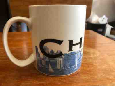 Chicago Coffee Mug Cup The Windy City Skyline Barista 2002 Starbucks Coffee Co. - Sold on eBay Apr, 2nd 2019 for $12.00
