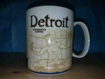 Starbucks Collector's Series Ceramic Mug - Detroit MI - Discontinued - Sold on eBay Apr, 1st 2019 for $8.00