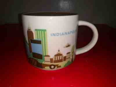 Starbucks You Are Here Indianapolis Indiana Coffee Mug 2013 14oz Ceramic Cup - Sold on eBay Mar, 30th 2019 for $22.99