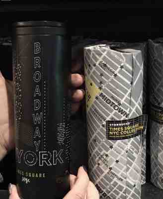 Starbucks New York City NYC Times Square 16OZ Stainless Steel Tumbler Broadway - Sold on eBay Apr, 2nd 2019 for $35.00