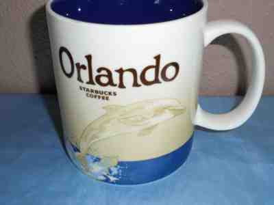 STARBUCKS 2011 ORLANDO Collector's Coffee Cup Icon Mug Dolphin 16 oz. - Sold on eBay Mar, 30th 2019 for $8.50