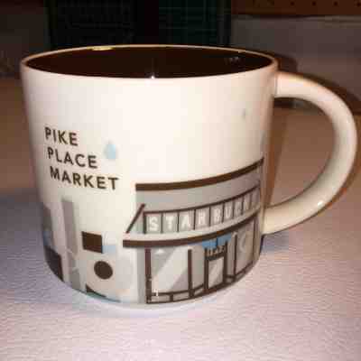 2015 Starbucks Coffee Mug Cup - PIKE PLACE MARKET You are Here 14 oz - FREE SHIP - Sold on eBay Apr, 1st 2019 for $25.99