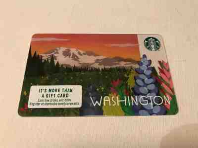 STARBUCKS CARD - NEW WASHINGTON STATE 2017 MT RAINIER PARADISE SEATTLE CITY  - Sold on eBay Mar, 31st 2019 for $1.19
