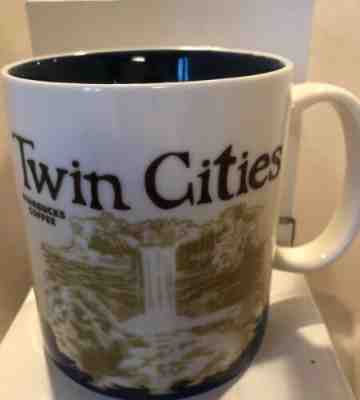 16 OZ STARBUCKS COFFEE MUG TWIN CITIES COLLECTOR SERIES 2009 - BLUE - Sold on eBay Apr, 1st 2019 for $10.50