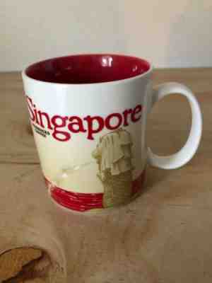 Starbucks Mug Global Icon City Series SINGAPORE 16 oz Coffee RED - Sold on eBay Apr, 5th 2019 for $39.99