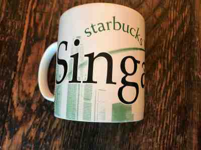 Starbucks 2006 City Mug Collector SINGAPORE Green Large Coffee Mug Cup 20 oz - Sold on eBay Apr, 4th 2019 for $16.99