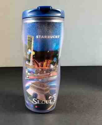 Starbucks 2011 Rare SEOUL Night Insulated Travel Tumbler Mug 12 OZ Unused - Sold on eBay Apr, 4th 2019 for $14.95