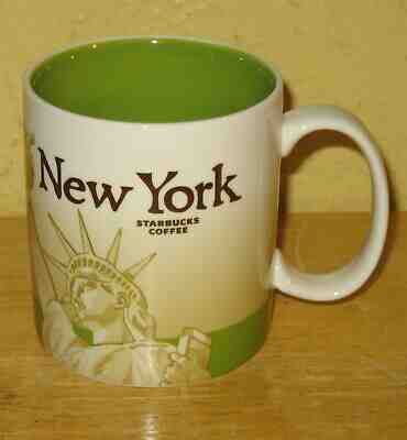 Starbucks 2011 Collector Series NEW YORK 16 oz Coffee/Tea Mug Cup - Sold on eBay Apr, 9th 2019 for $19.95