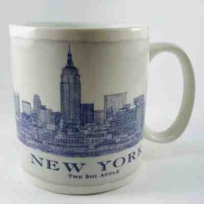 STARBUCKS MUG VINTAGE MINT ARCHITECTURE 2006 NEW YORK THE BIG APPLE 18 OZ. - Sold on eBay Apr, 9th 2019 for $11.99