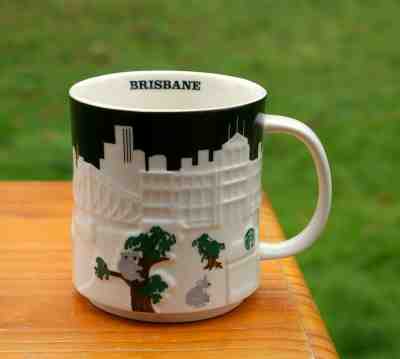 Starbucks Coffee Company 2015 Brisbane Australia 16oz Mug Koala Bridge Skyline - Sold on eBay Apr, 9th 2019 for $45.00
