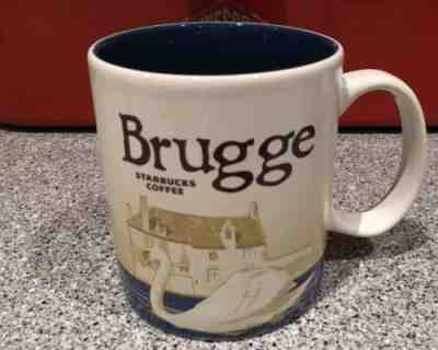 2013 Brugge Starbucks Coffee Mug Belgium Blue Swan 16 Oz - Sold on eBay Apr, 9th 2019 for $34.99
