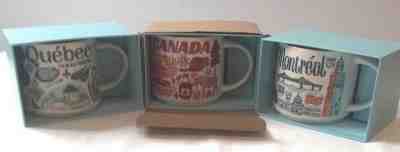 Starbucks Been There Series Celebrate Canada Quebec and Montreal set of three - Sold on eBay Apr, 8th 2019 for $78.88
