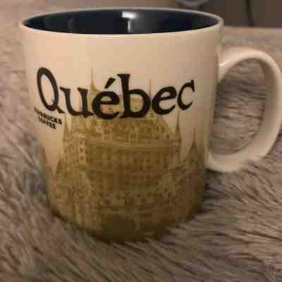 2012 Starbucks Quebec Coffee Cup/Mug 16 fl.oz.Hard To Find - Cracked handle  - Sold on eBay Apr, 6th 2019 for $20.00