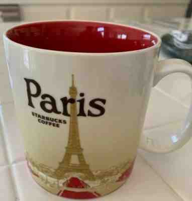 Starbucks 2009 Paris France Red Eiffel Tower Mug 16 oz Collector Series  - Sold on eBay Apr, 6th 2019 for $24.00