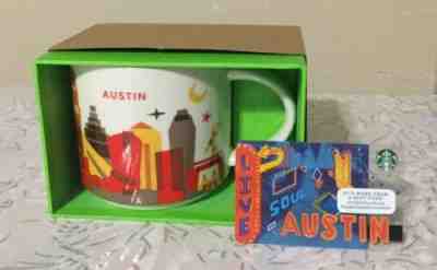 STARBUCKS  Austin You Are Here Mug Brand new in box With Austin Gift Card - Sold on eBay Apr, 9th 2019 for $25.00