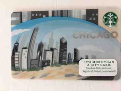Starbucks GIFT CARD 2014 CHICAGO SKYLINE 6099 NEW - Sold on eBay Apr, 9th 2019 for $3.99