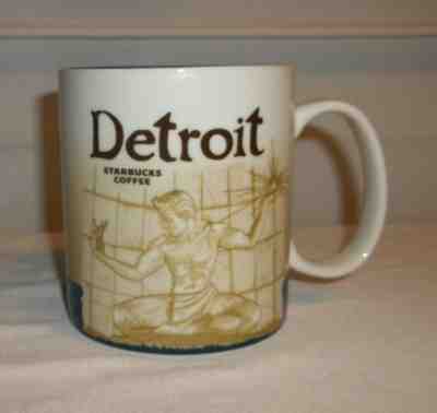Starbucks 2009 DETROIT Collector Series 16 oz Ceramic Coffee Mug NWTS! - Sold on eBay Apr, 5th 2019 for $39.88