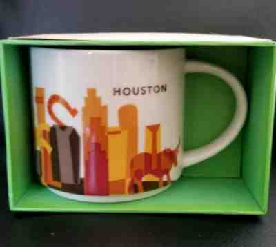 Starbucks 2014 Houston Coffee Mug Texas Skyline You Are Here Collection 14oz - Sold on eBay Apr, 9th 2019 for $25.00