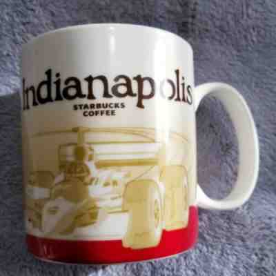 Starbucks Indianapolis Global Icon Mug 16 ounce Red Interior. Used. See pictures - Sold on eBay Apr, 8th 2019 for $6.30