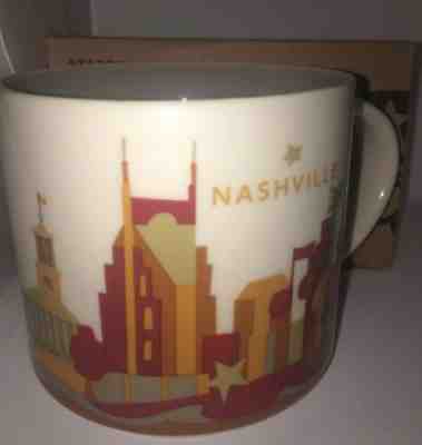 NWT - Starbucks Wish You Were Here Collection Coffee Mug - Nashville - Sold on eBay Apr, 7th 2019 for $18.99