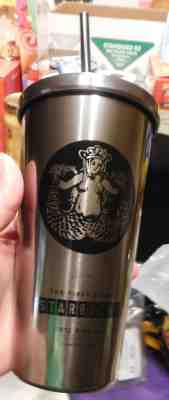  Starbucks Travel Cold Cup 2016 16oz Only@ Pike Place Market Stainless Steel NIB - Sold on eBay Apr, 9th 2019 for $36.95