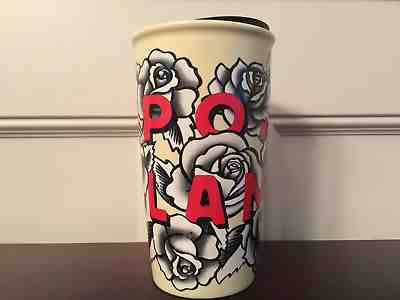 Starbucks 2017 Portland Rose Ceramic Double Wall Travel Mug Tumbler 12 fl oz - Sold on eBay Apr, 9th 2019 for $55.00