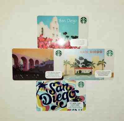 Starbucks "San Diego" Gift Cards...Never Swiped - Sold on eBay Apr, 8th 2019 for $20.50