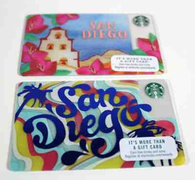 Starbucks San Diego Card Set of 2 Cards Mission California Limited Edition New - Sold on eBay Apr, 8th 2019 for $4.99