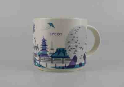 Starbucks Coffee Mug Tea Cup EPCOT Disney Parks You Are Here Collection 14oz  - Sold on eBay Apr, 4th 2019 for $50.19