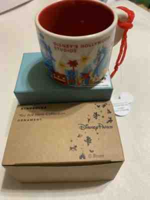  NEW Disney Parks Starbucks Hollywood Studios Mug Ornament  - Sold on eBay Apr, 6th 2019 for $19.99