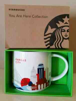 Kansas City Starbucks Mug 14 oz. You Are Here Collection YAH Cup New In Box - Sold on eBay Apr, 2nd 2019 for $12.50