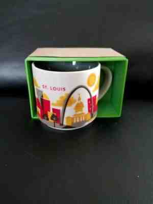 Starbucks You Are Here St Louis MO Missouri 14 oz Coffee Mug Cup 2015 - Sold on eBay Apr, 9th 2019 for $20.99