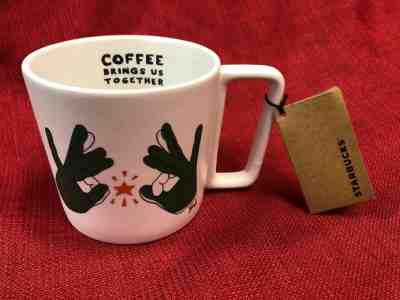 NEW STARBUCKS ASL DEAF SIGN LANGUAGE MUG EXTREMELY LIMITED - Sold on eBay Apr, 17th 2019 for $29.99