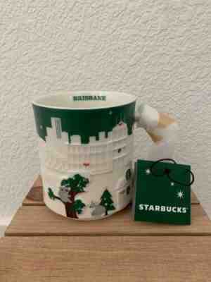 US SELLER!! New Starbucks BRISBANE Australia Christmas Green Relief Mug - Sold on eBay Apr, 14th 2019 for $48.99