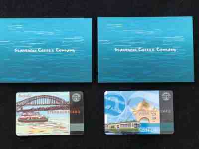 Starbucks AUSTRALIA Sydney Bridge 2005,Melbourne Tram Card 2005!+sleeves - Sold on eBay Apr, 10th 2019 for $40.00