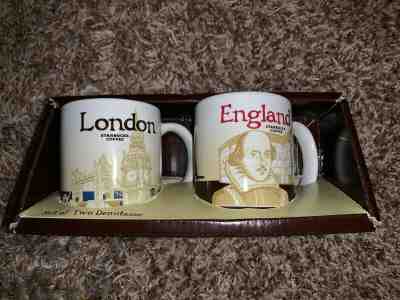Brand new STARBUCKS London and England mini coffee cups mugs  - Sold on eBay Apr, 16th 2019 for $14.50