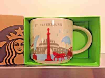 14oz Starbucks RUSSIA ST PETERSBURG You Are Here YAH Series Mug With Box NEW - Sold on eBay Apr, 12th 2019 for $39.99