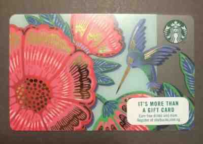 Starbucks Singapore Version Spring Flowers Bloom Hummingbird Gift Card 2019 - Sold on eBay Apr, 16th 2019 for $6.50