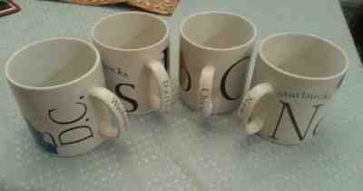 Lot of 4 Starbucks 1994 City Mugs, Chicago, Dallas, New York, Washington DC  - Sold on eBay Apr, 17th 2019 for $59.99