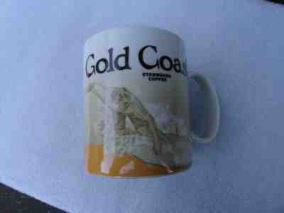 16 OZ STARBUCKS COFFEE MUG GOLD COAST COLLECTOR SERIES 2014 - YELLOW - Sold on eBay Apr, 13th 2019 for $39.99