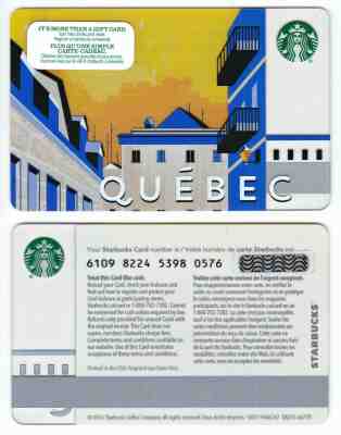 2015 Starbucks Coffee Quebec Canada Gift Card Limited Edition Pin Intact New - Sold on eBay Apr, 11th 2019 for $5.99