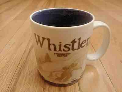 2010 STARBUCKS WHISTLER BRITISH COLUMBIA CANADA SKIING 16OZ COFFEE TEA CUP MUG - Sold on eBay Apr, 10th 2019 for $24.00