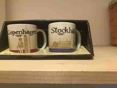 Starbucks Demitasse Mugs Stockholm And Copenhagen Global Icon Mugs! New In Box! - Sold on eBay Apr, 16th 2019 for $22.00