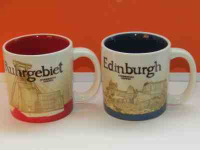 2 Starbucks Demitasse Global Icon Mugs Ruhrgebiet Germany & Edinburgh Scotland - Sold on eBay Apr, 14th 2019 for $62.60