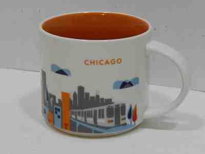 2013 Starbucks CHICAGO Coffee Mug You Are Here 14 ounces - Sold on eBay Apr, 16th 2019 for $12.74